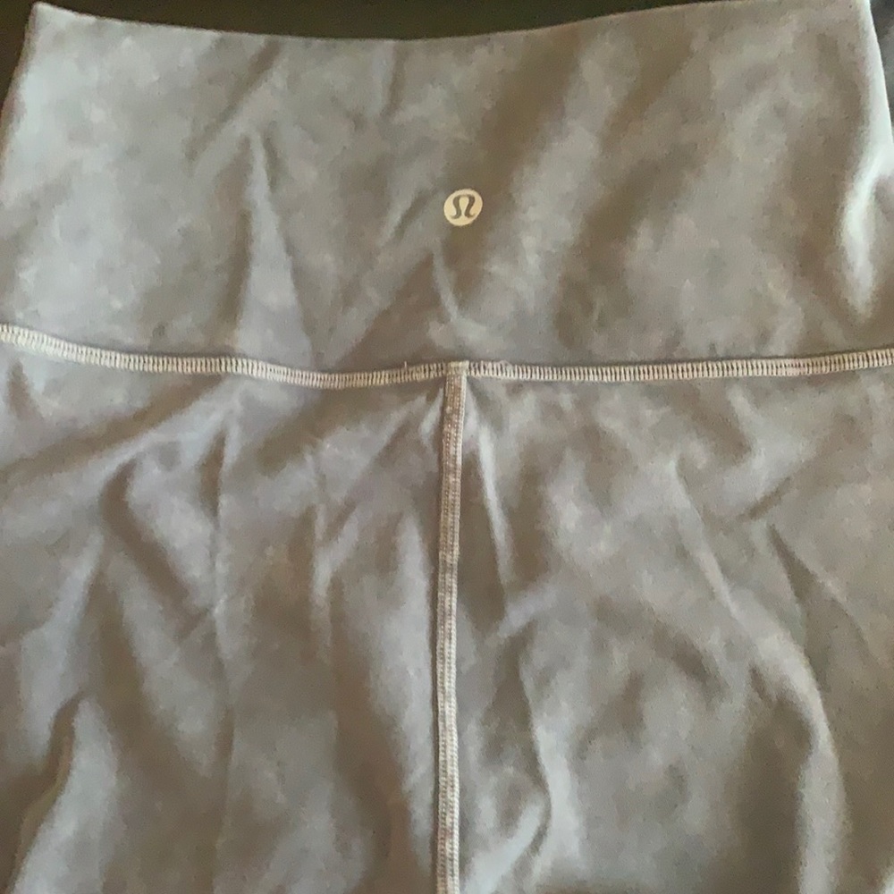grey marbled lululemon leggings size 4